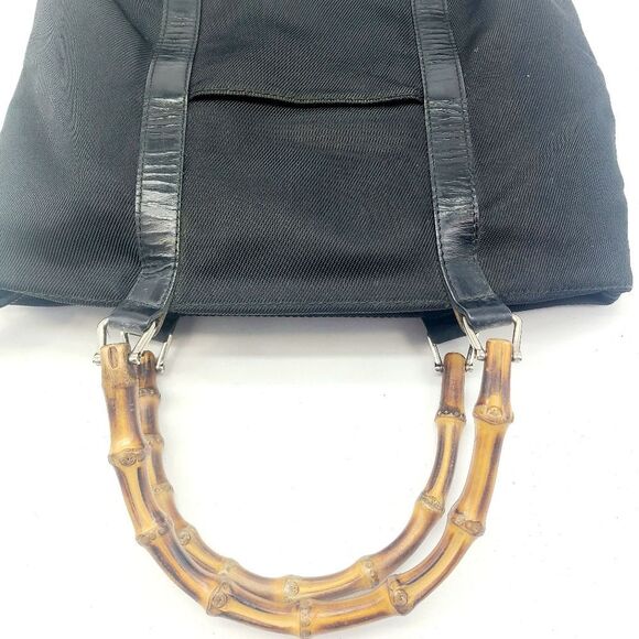 Gucci Canvas Leather Satchel Bag - Picture 7 of 9